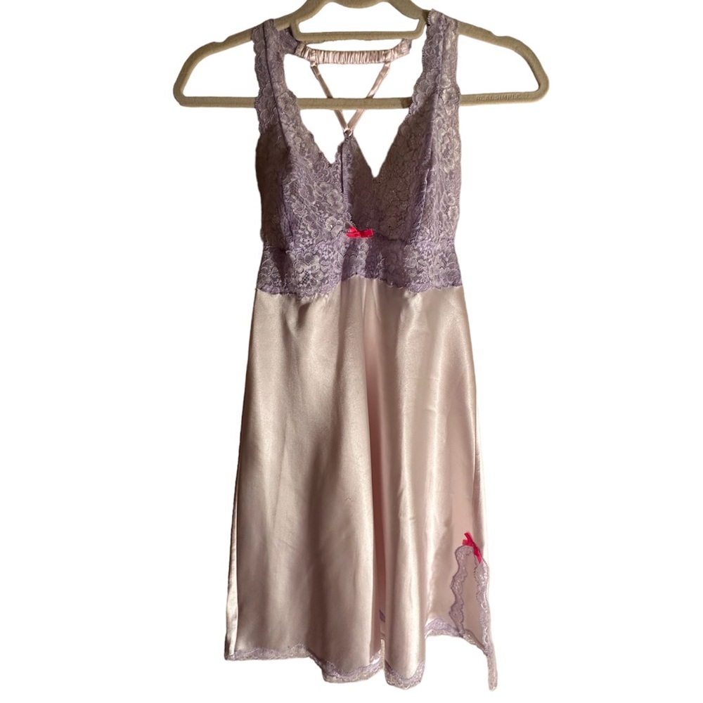 victoria secret lace rhinestone lingerie slip dress
